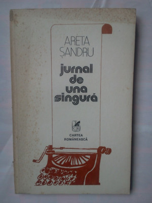 (C329) ARETA SANDRU - JURNAL DE UNA SINGURA foto
