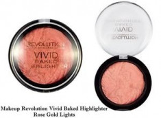 Makeup Revolution Vivid Baked Highlighter - Rose Gold Lights foto