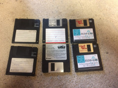 lot 6 dischete floppy disk - 2 lei toate - foto