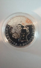 Moneda argint 2 pounds 2013 - 607 foto
