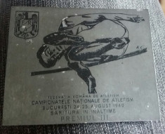 Medalia Campionatele nationale de atletism 24-25 august 1940 foto