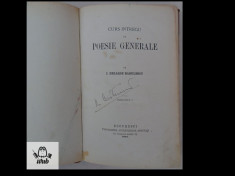 I Heliade Radulescu Curs intregu de poesie generale vol I 1868 317 pag foto