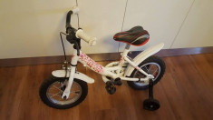 Bicicleta copii cu pedale ajutatoare Sprint Sweety 12 pink foto