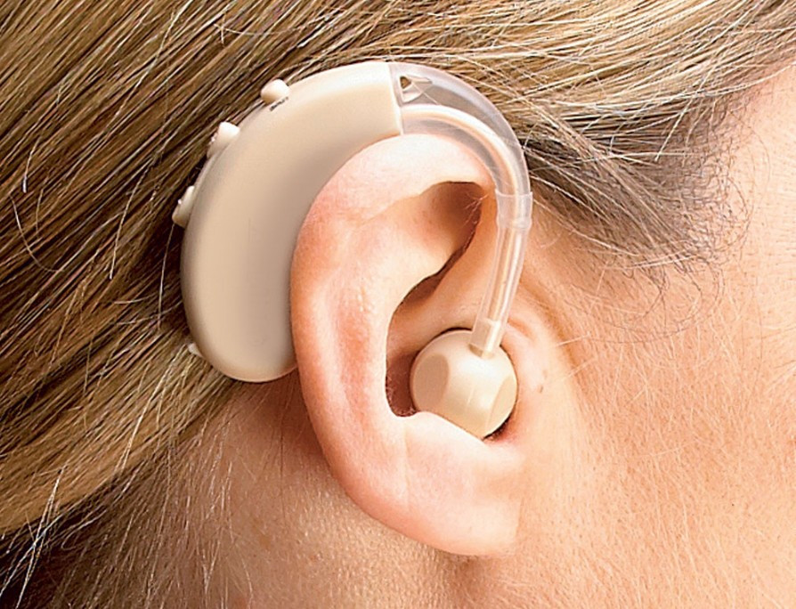 Aparat auditiv proteza ureche NOU + baterie si penar plastic | Okazii.ro