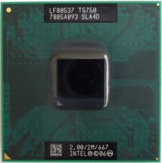 procesor laptop Intel Core 2 Duo Processor T5750 2.00 GHz 667 MHz FSB Socket P foto