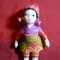 Papusica din portelan -in Costum Popular Oriental ,h=7 cm, maini ,picioare mobil