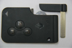 Telecomanda tip card Megane 2 , cu 3 butoane, Originala Renault 285974543R foto