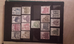 Clasor cu timbre, stampilate, 12 pagini foto