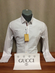 Camasa slim fit Gucci luxury Made in Italy MODEL NOIEMBRIE 2016 stoc limitat! A+ foto