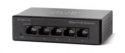 Switch CISCO 5 porturi SF100D-05 Fast Ethernet foto