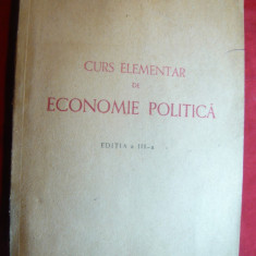 B.Zaharescu - Curs elementar de Economie Politica - Ed. Cartea Romaneasca 1948