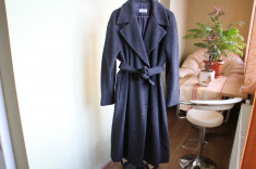 Palton deosebit, gri-antracit, lana, mohair, casmir, alpaca foto