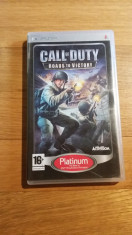 JOC PSP Call of duty Roads to victory Platinum Original by WADDER foto