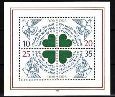 GERMANIA (DDR) 1983 &amp;ndash; ANUL NOU, colita MNH, G602 foto
