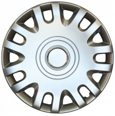 Set capace roti Fiat Linea, pe 15 inch, culoare Silver, 15-333 foto