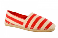 Espadrile barbatesti dungi rosii, model Red Stripes foto