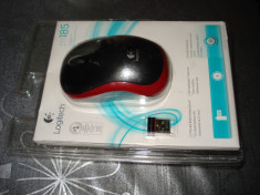 Mouse wifi / wireless logitech M185 si M187 senzor nano receiver USB foto