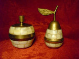 Set casete bronz/sidef, orientale, vintage
