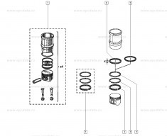 Garnitura camasa cilindru motor Renault R19, 0.12 , inel 7700551712 foto