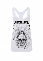 Maiou Fete Metallica - Web Skull Mono White foto