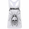 Maiou Fete Metallica - Web Skull Mono White