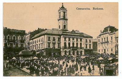 2352 - CERNAUTI, Bucovina, Market - old postcard - unused foto