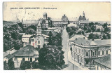 3577 - CERNAUTI, Bucovina, Panorama - old postcard, CENSOR - used - 1910, Circulata, Printata