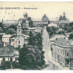 3577 - CERNAUTI, Bucovina, Panorama - old postcard, CENSOR - used - 1910