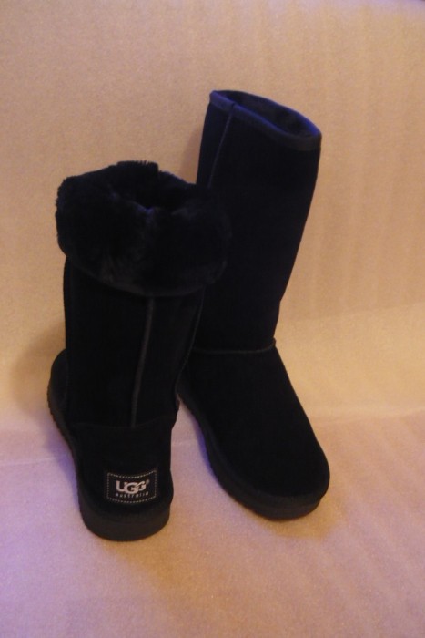 Cizme UGG Australia, 100% piele intoarsa NATURALA, classic tall (lungi, negre) foto mare Cizme UGG Australia, 100% piele intoarsa NATURALA, classic tall (lungi, negre) foto mare