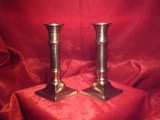 Sfesnice stil Gotic, bronz masiv, vintage