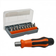 Set surubelnite, trusa 12 piese PH0, PH1, PH2, plat 3, 5, 6 mm, torx T10, T15, T20, T25 foto