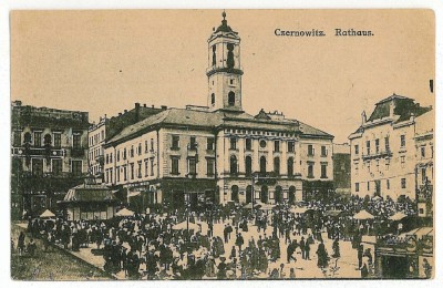 2215 - CERNAUTI, Bucovina, Market - old postcard - unused foto