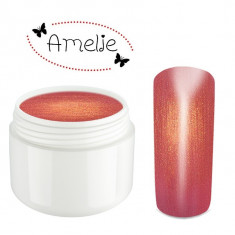 GEL UV AMELIE COLOR GOLDEN RED 5ML, GEL COLOR ROSU