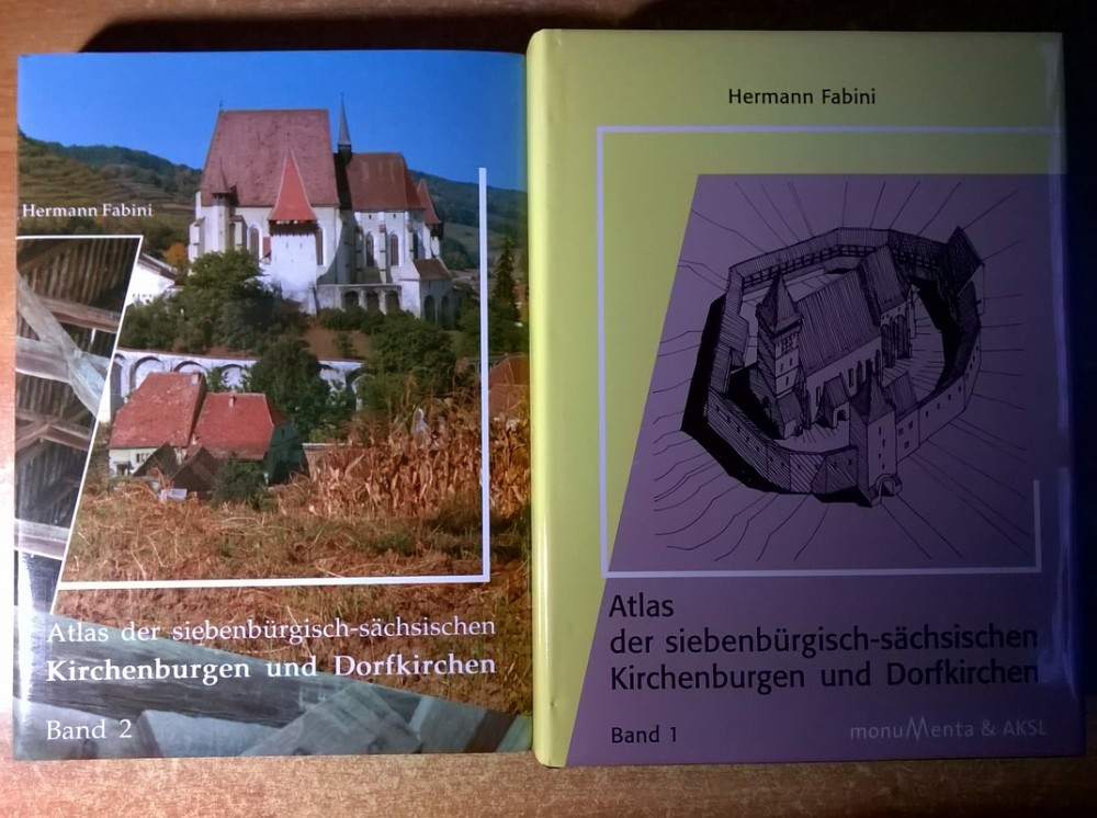 Hermann Fabini - Atlas der siebenburgissch-sachsischen Kirchenburgen und  Dorfkirchen {2 vol.} | arhiva Okazii.ro