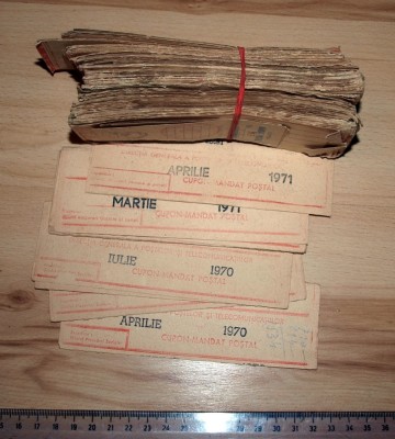 LOT MANDATE POSTALE , ANII 70 foto