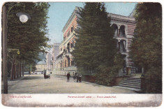 #1866- Ro, Herkulesfurdo, Herculane, cp. circ. 1907: Palat Franz Josef, animat foto