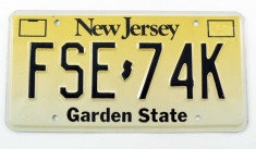 Numar de inmatriculare vechi - New Jersey - USA foto