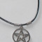 Medalion/pandativ/colier pentagrama Wicca mica ,snur inclus