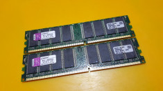 Kit 2GB DDR1 Desktop,1GBx2,Brand Kingston,400Mhz,PC-3200(KFJ-E600/2G) foto