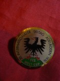 Insigna Concurs International Ski Adelbaden 1976 -FIS Welt-Cup , metal si email