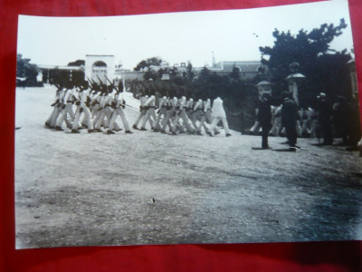 Fotografie- Schimbarea garzii militare in Egipt , 23,8 x 16,6 cm foto