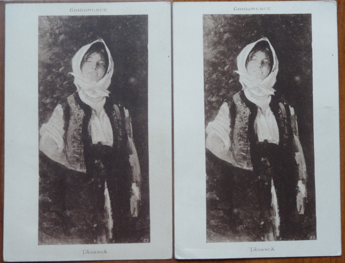 2 ilustrate interbelice identice , Taranca , de Grigorescu