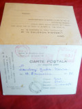 Carte Postala raspuns platit ,francatura mecanica ,reclamecomerciala si pt.pace, Circulata, Printata
