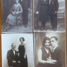 16 carti postale tip fotografie , cu persoane din Romania , interbelice