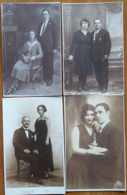 16 carti postale tip fotografie , cu persoane din Romania , interbelice foto