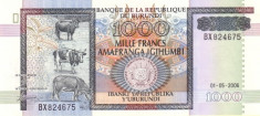 Burundi 1000 Franci 01.05.2006 - Prefix BX, P-39d UNC !!! foto