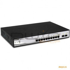 D-Link, Smart Switch 16 porturi 10/100/1000 Gigabit, 4 SFP, Smart, Switching capacity 40Gbps foto