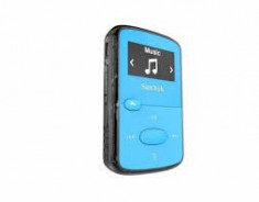 Sandisk CLip Jam MP3 Player 8GB, microSDHC, Radio FM, Blue foto