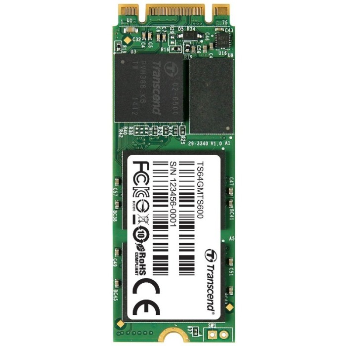 SSD Transcend MTS600 64GB M.2 2260 foto mare SSD Transcend MTS600 64GB M.2 2260 foto mare