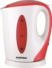 Fierbator Albatros Aquaria 1.7L 2200W Oprire automata Alb-Rosu foto